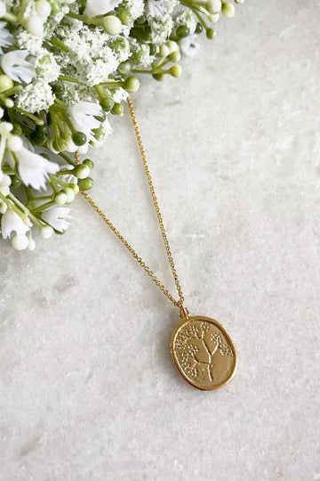 Wisteria London Harper Gold Floral Necklace Wisteria London